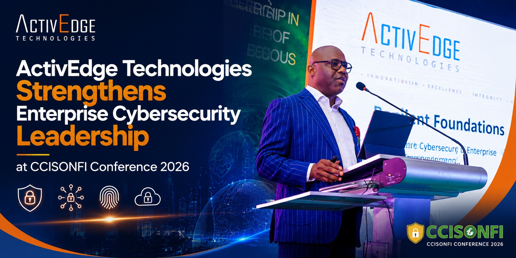 George Agu delivering keynote address at CCISONFI Conference 2026
